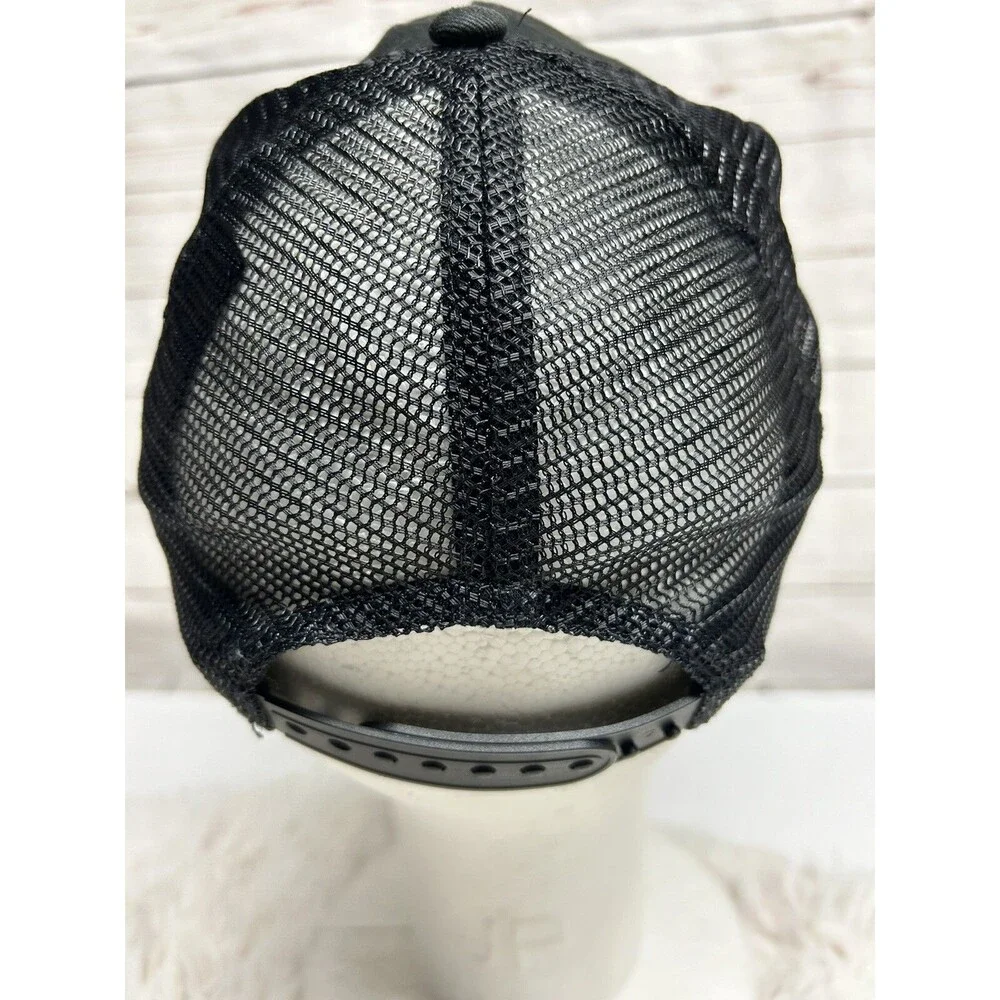 Sonic The Hedgehog Trucker Hat Cap Black Mesh Embroidered‎ Adjustable US 8/14
